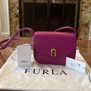 FURLA 1927 mini Crossbody in Flamingo Purple
